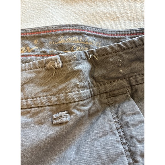 Eddie Bauer Women's Pants 12 Gray Capri Cargo Gorpcore Hiking Grunge Mid-rise - Picture 9 of 16